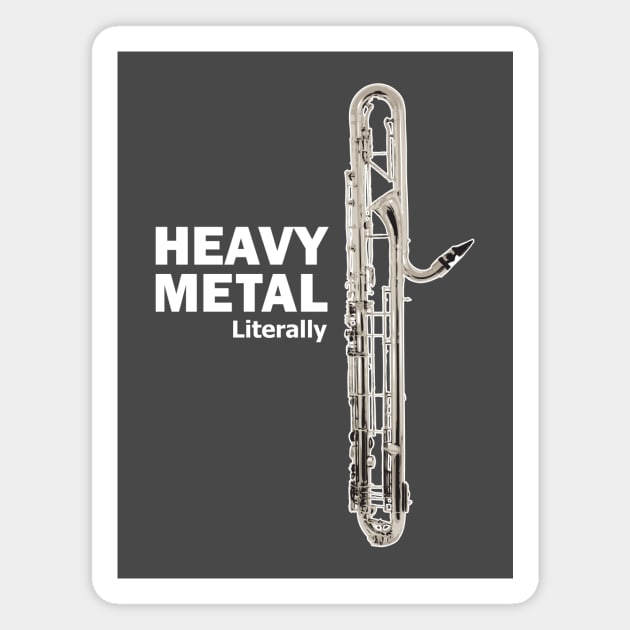 Literally Heavy Metal - Contrabass Clarinet Magnet by Dawn Anthes